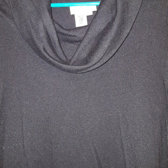 Coldwater Creek 3X Cap Sleeve Cowl Neck Sweater - Picture 4 of 6